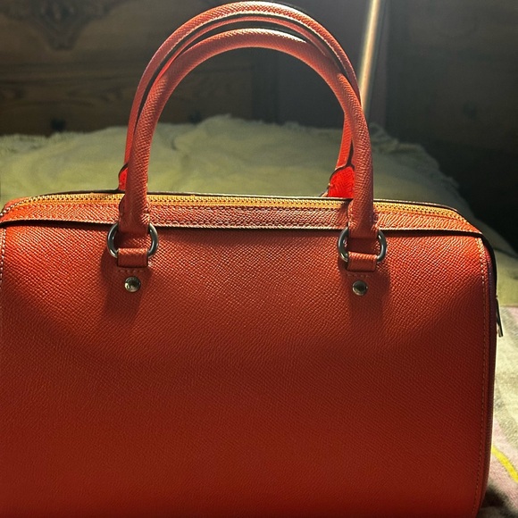 NWOT Coach Tangerine Leather Crossbody Bag - Picture 4 of 7